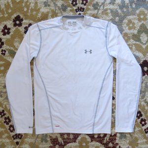 Under Armour Fitted HeatGear White Shirt Size SM